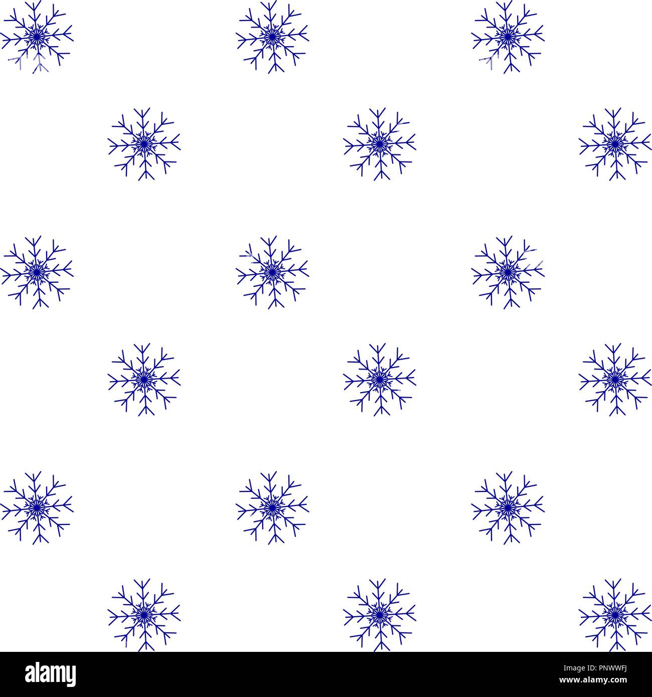 Snow seamless pattern blue white background. Vector snowstorm winter ...