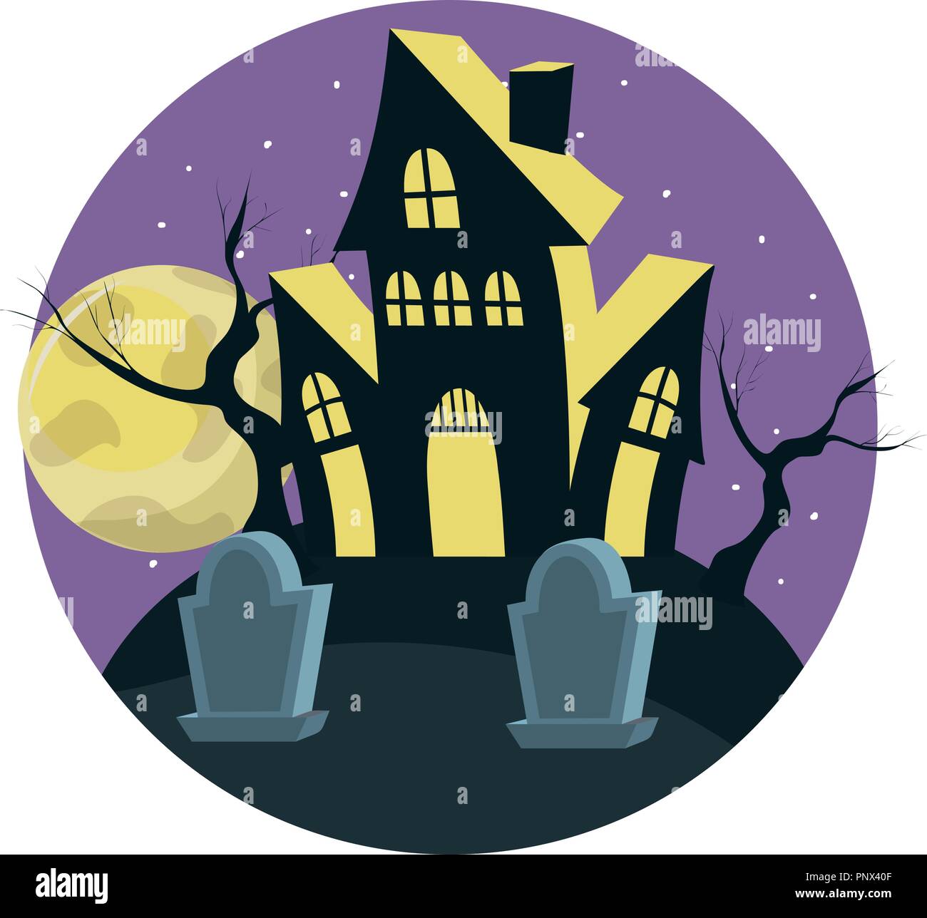 Halloween haunted house Stock Vector Image & Art - Alamy
