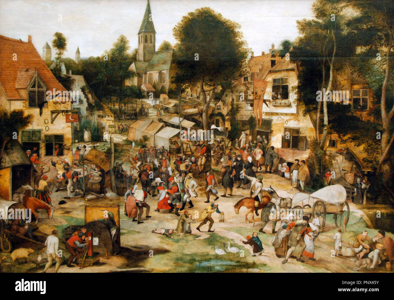 Balten, Pieter (1527-1584). Flemish painter and engraver. FAIR. Museum of Fine Arts. Budapest. Hungary. Stock Photo