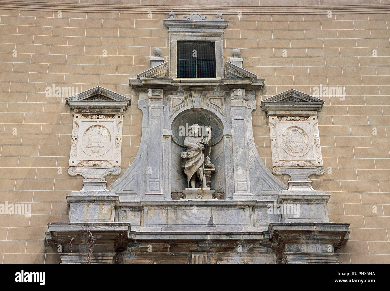 Renaissance art. Spain. Cathedral of St. John. Niche with the image of ...