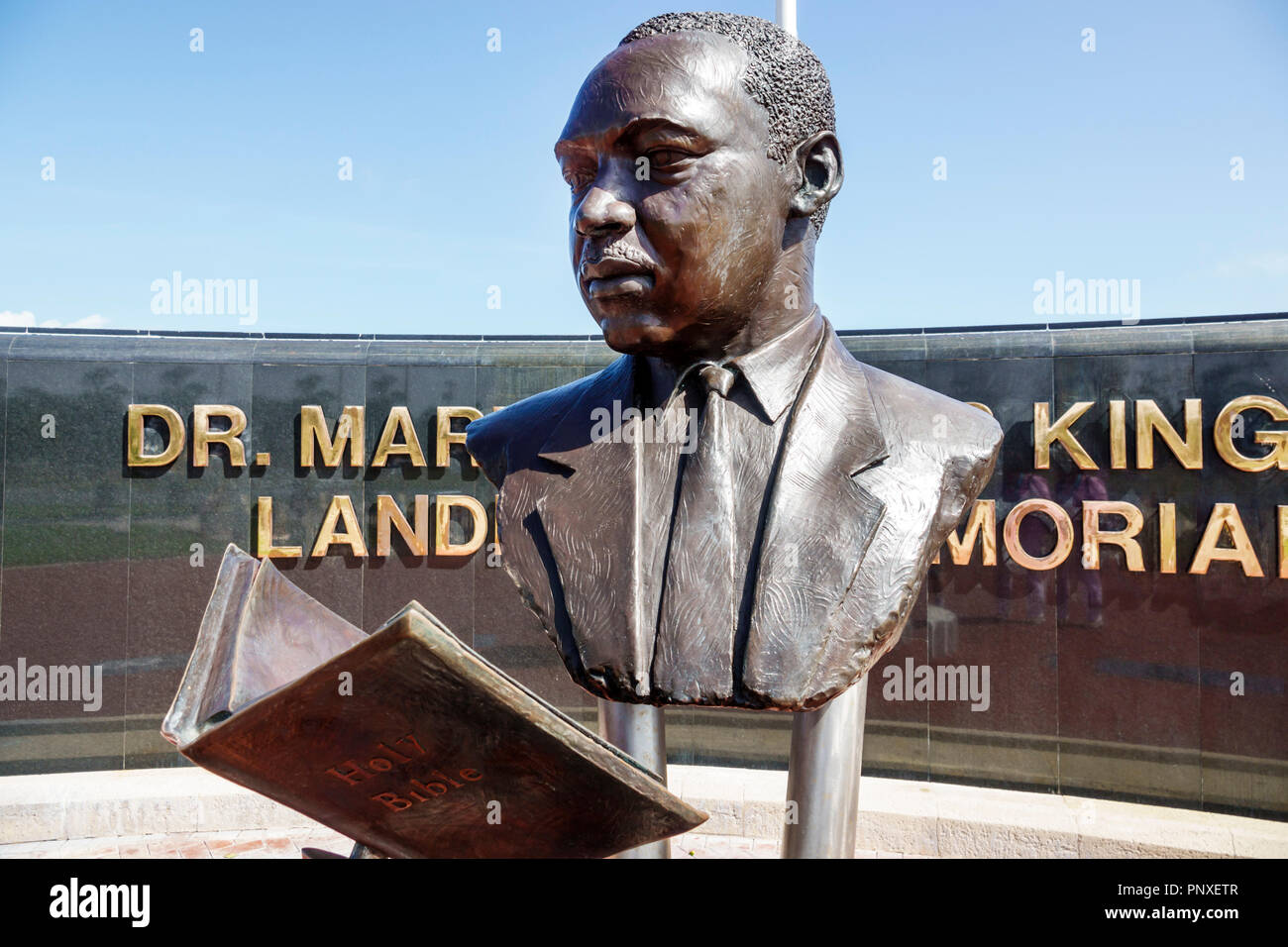 West Palm Beach Florida,Dr. Martin Luther King Jr. Landmark Memorial,Currie Park,FL180212003 Stock Photo