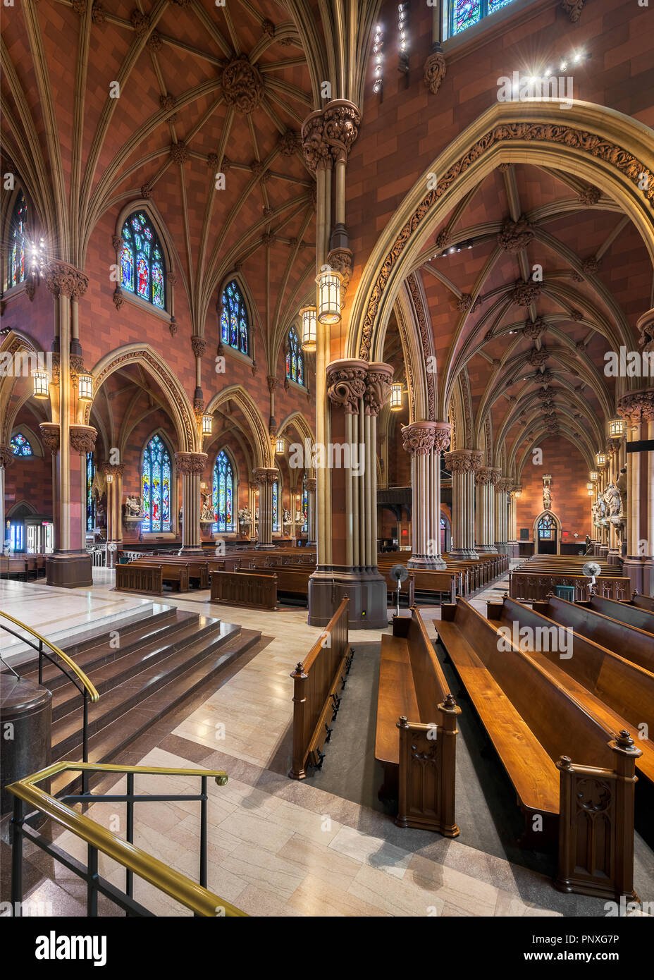 Interior and nave of the historic Cathedral of the Immaculate