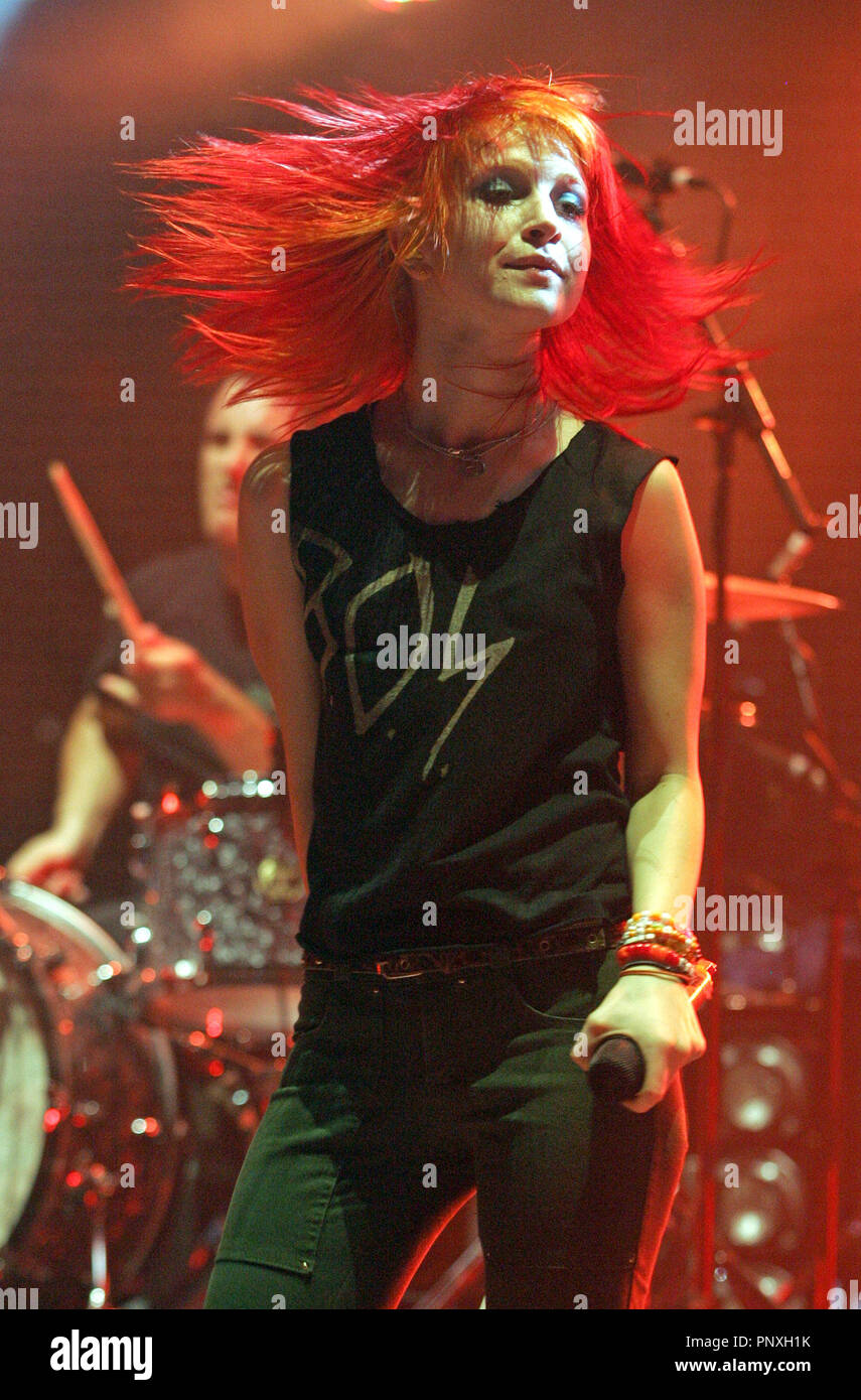 Hayley Williams performs with Paramore in concert on the 2010 Honda Civic Tour at the Bayfront Park Amphitheatre in Miami on August 4, 2010.