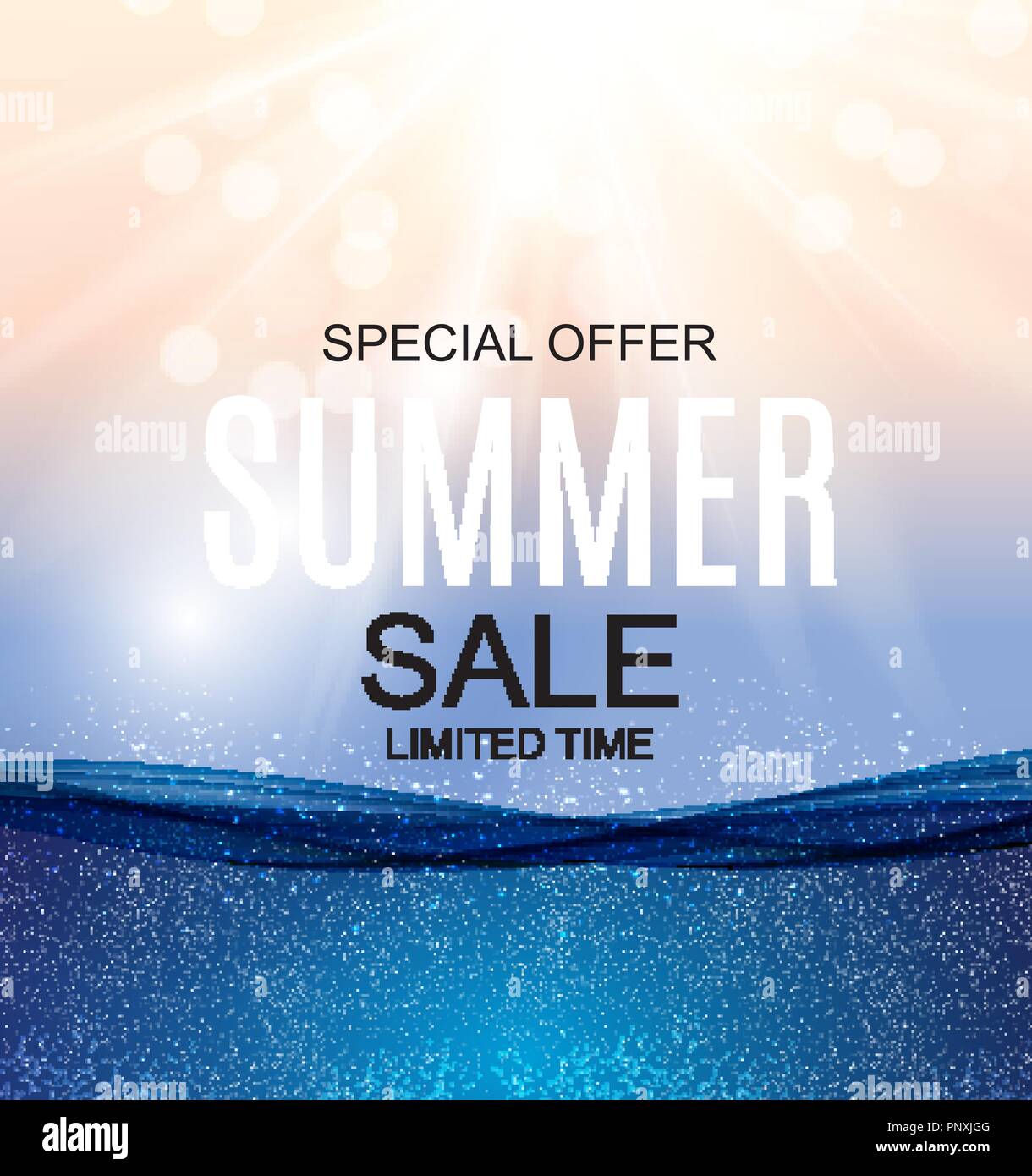 Summer Sale concept Background. Vector Illustration Stock Vector Image ...