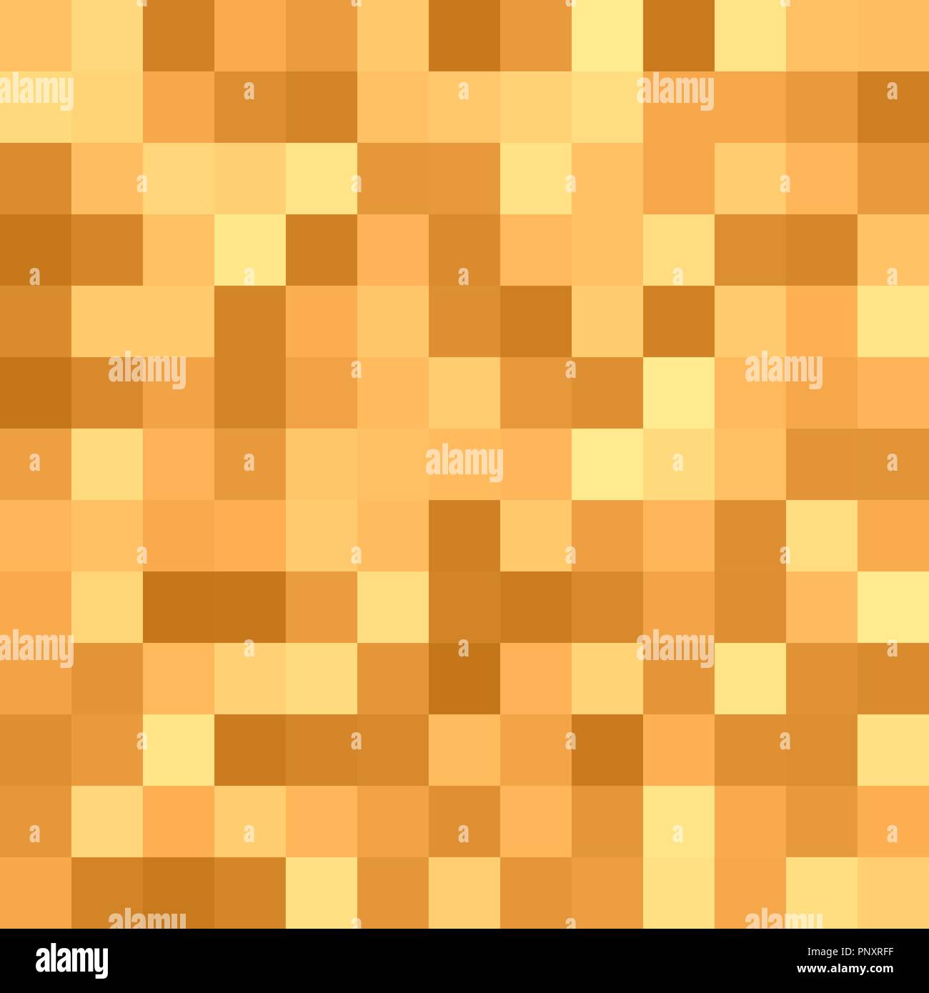 Square mosaic background - vector graphic design from squares in orange colored tones Stock Vector