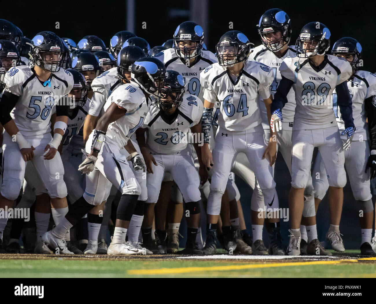 High school stadium, night hires stock photography and images Alamy