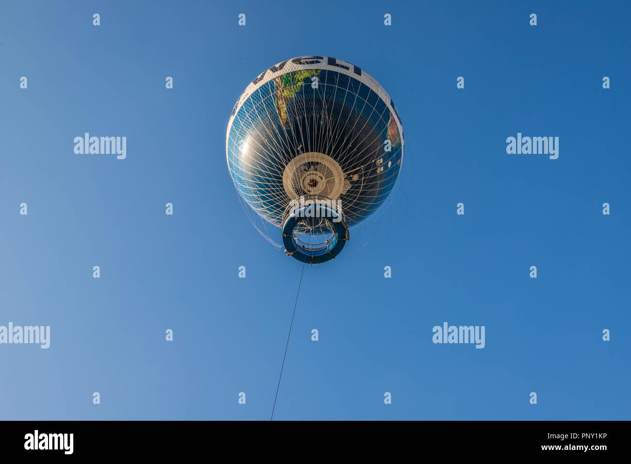 Hot air Balloon in Berlin Stock Photo