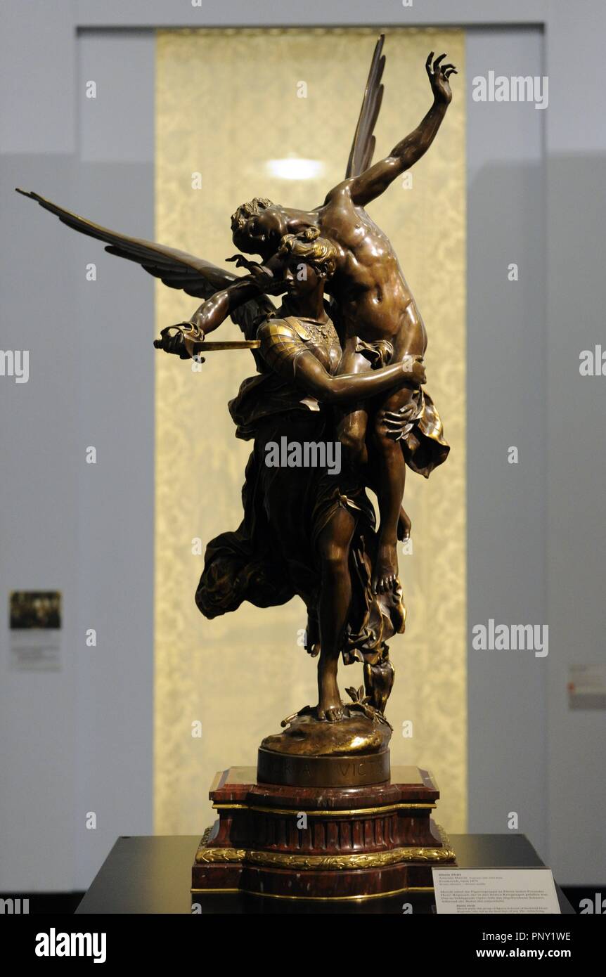Gloria VIctis (glory to the vanquished). Sculpture in bronze, 1874 by  French sculptor Antonin Mercie (1845-1916). German Historical Museum.  Berlin. Germany Stock Photo - Alamy