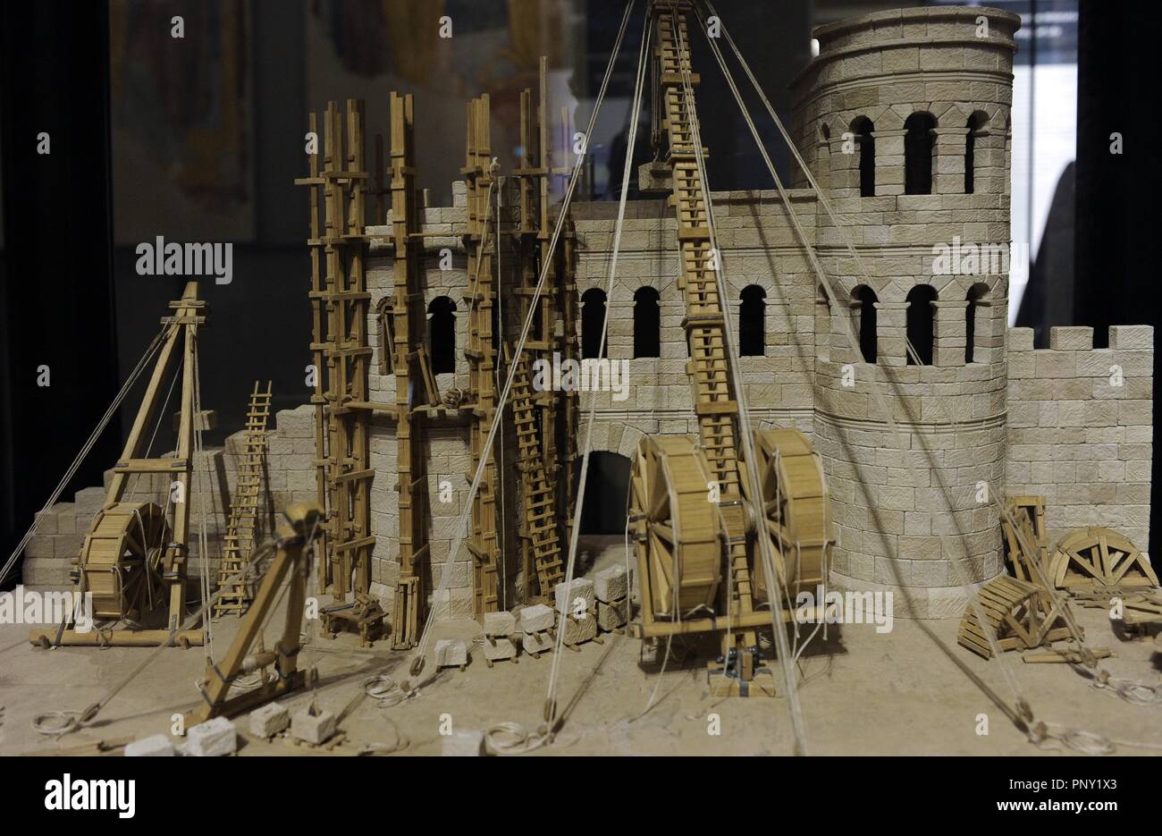 Model On A Scale Of 1 50 Construction Site Of The Regensburg Porta Praetoria Situation 179 Ad The Camp Of The Roman Legion Castra Regina On Which Regensburg Was Built Was Established Late