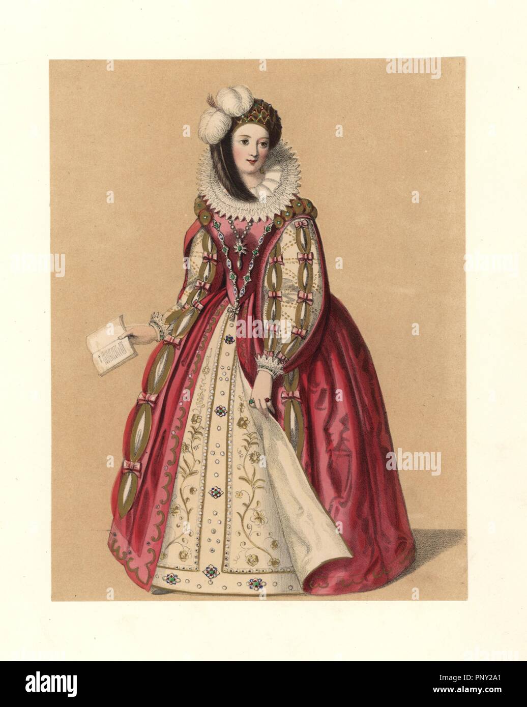 Puffy Sleeve Victorian Dress 1840