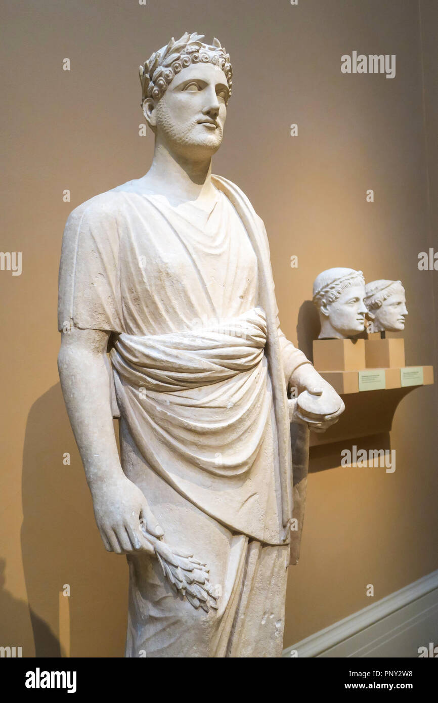 Cypriot Art Gallery in the Metropolitan Museum of Art, NYC, USA Stock Photo