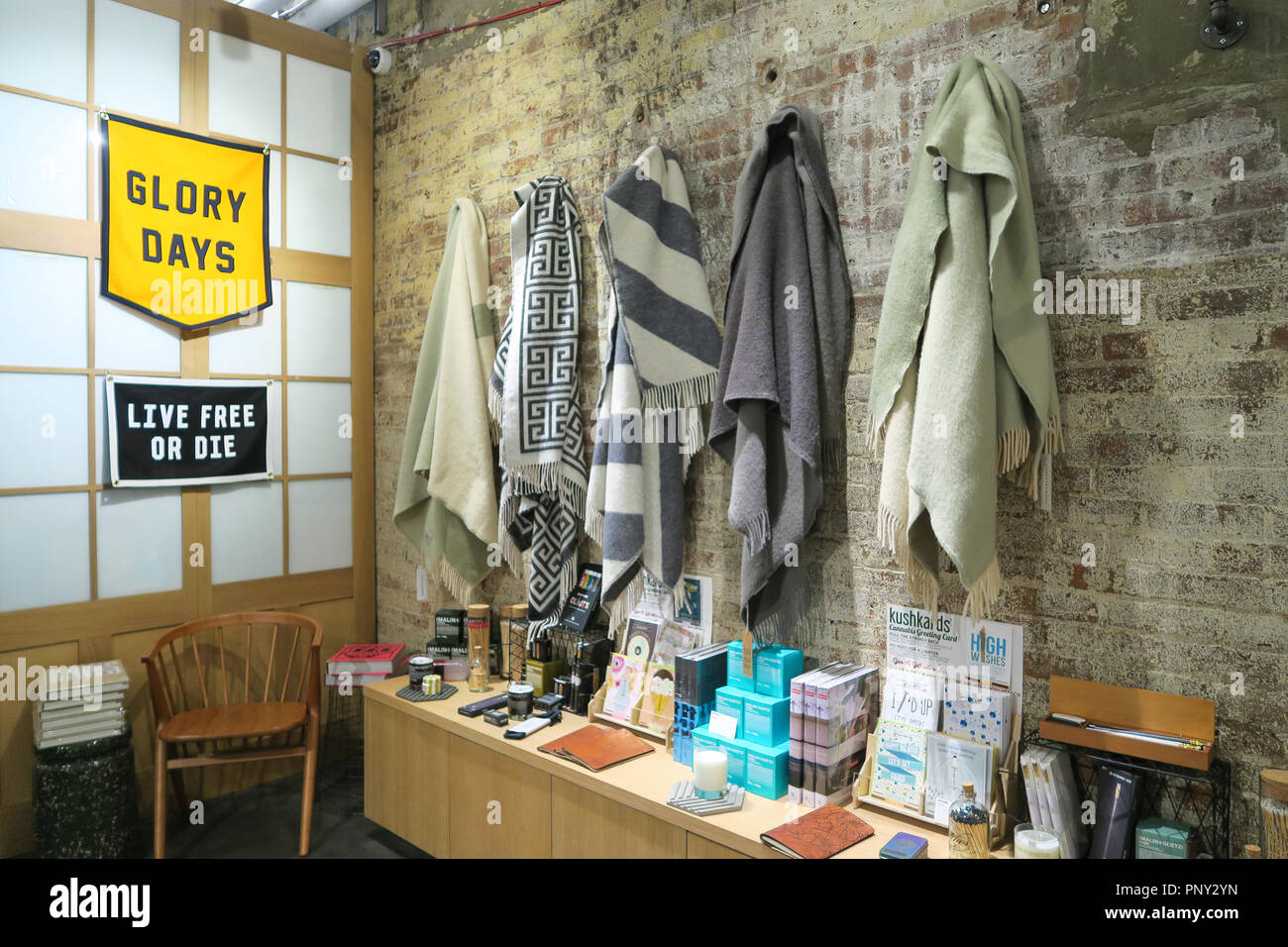 Chelsea Market is a Food Hall and Shopping Mall in Chelsea, NYC, USA Stock Photo