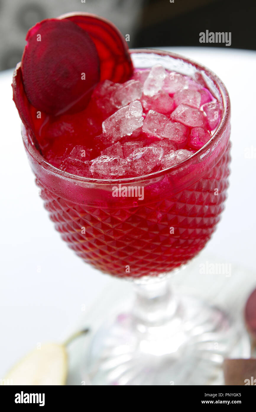 preparing fresh fruit juice cocktail drinks Stock Photo Alamy