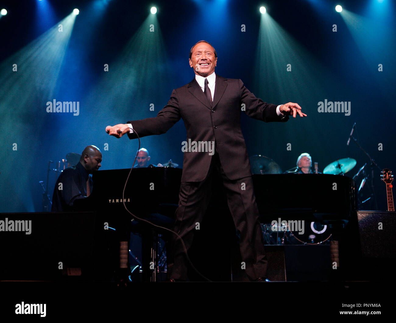 Paul Anka performs in concert at the Seminole Hard Rock Hotel and Casino in Hollywood, Florida on May 21, 2008. Stock Photo