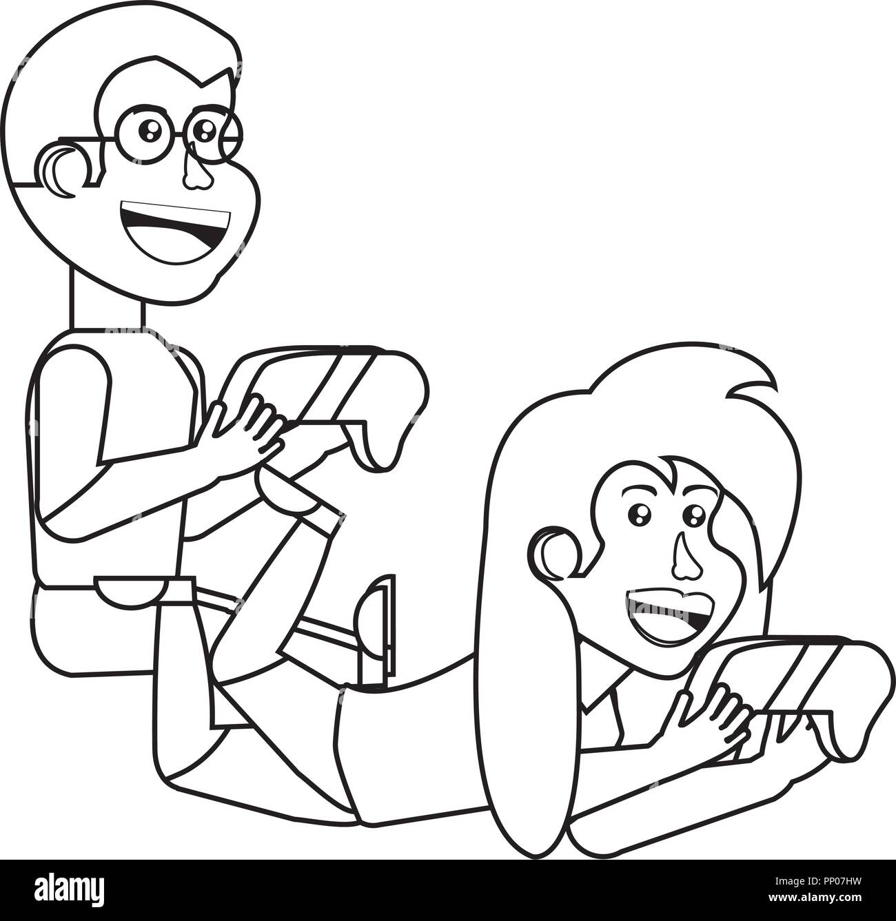 Cartoon Boy And Girl Black And White Stock Photos Images Alamy Cartoon Boy And Girl Black And White Stock Photos Images Alamy