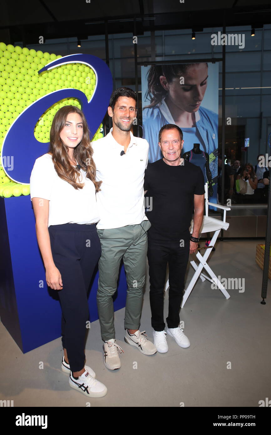 Novak Djokovic makes an appearance at ASICS flagship store Featuring: Novak  Djokovic, Gene McCarthy Where: New York, New York, United States When: 23  Aug 2018 Credit: Derrick Salters/WENN.com Stock Photo - Alamy