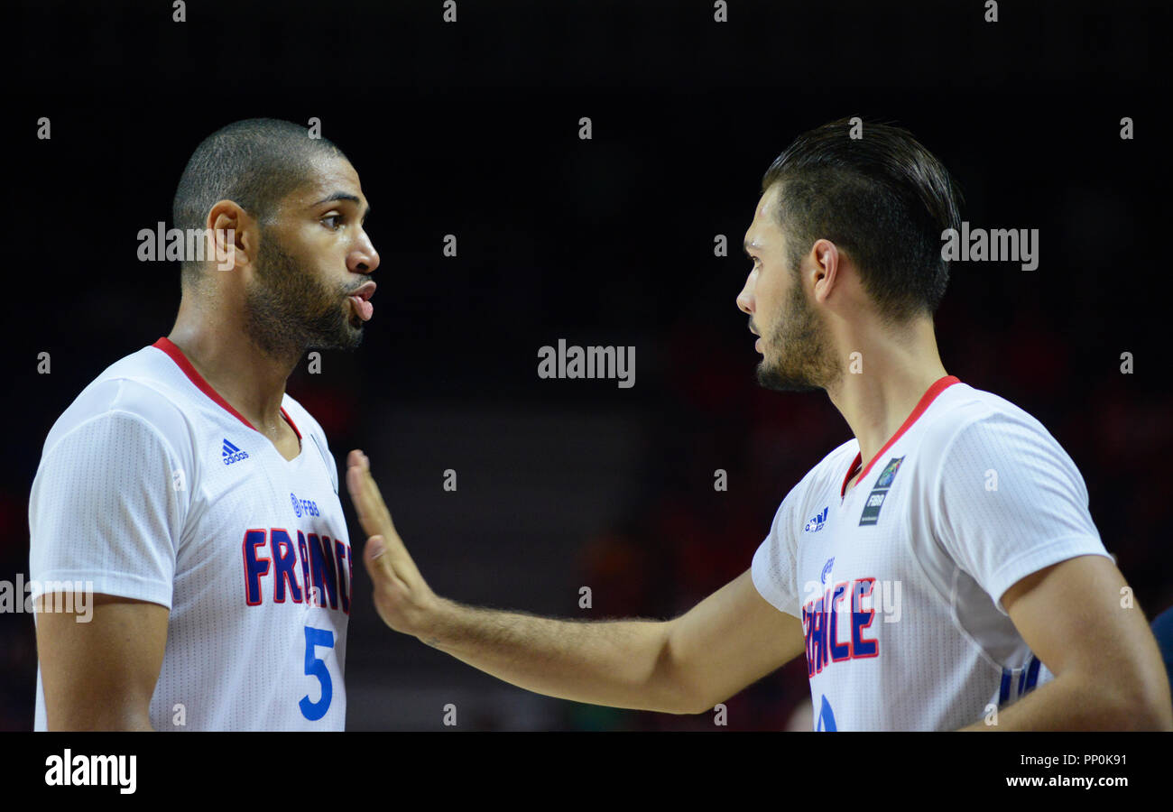 Nicholas Batum and Evan Fournier. France Basketball National Team. FIBA