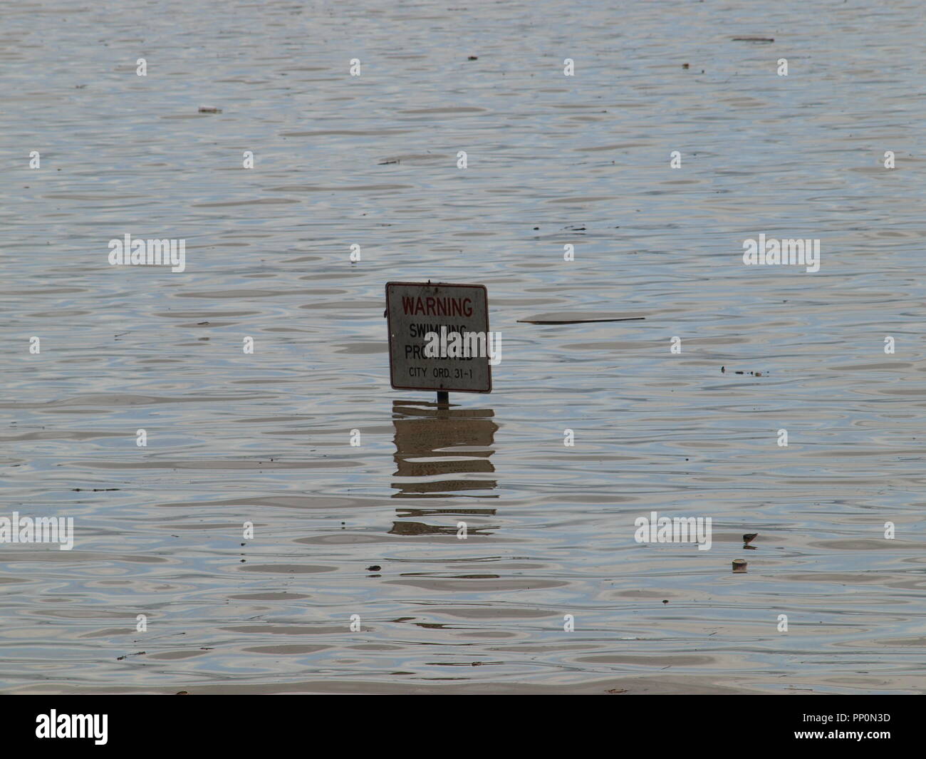 Flash Flooding in North Texas Stock Photo