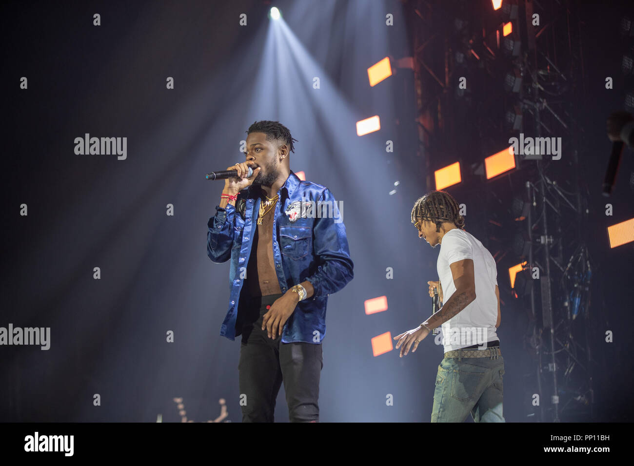 London, UK. 22nd September 2018, Yxng Bane Performing at 1Xtra Live ...