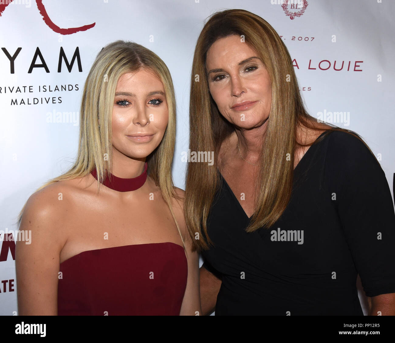 Beverly Hills, USA. 22nd Sep, 2018. Sophia Hutchins and Caitlyn Jenner attends the 9th Annual Face Forward Gala at the Beverly Wilshire in Beverly Hills on September 22, 2018. Credit: The Photo Access/Alamy Live News Stock Photo