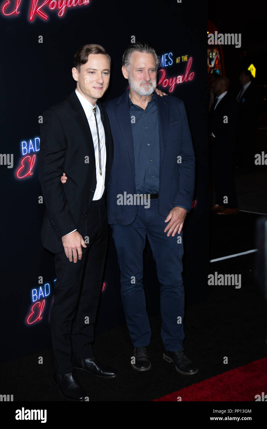 Lewis Pullman And Bill Pullman Attend The Premiere Of th Century Fox S Bad Times At The El Royale At Tcl Chinese Theatre On September 22 18 In Hollywood California Stock Photo Alamy