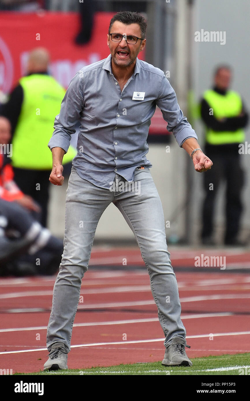 Nuremberg Germany 22nd Sep 2018 Michael Koellner Coach Nuernberg Upset Angry Anger Anger Single Image Cut