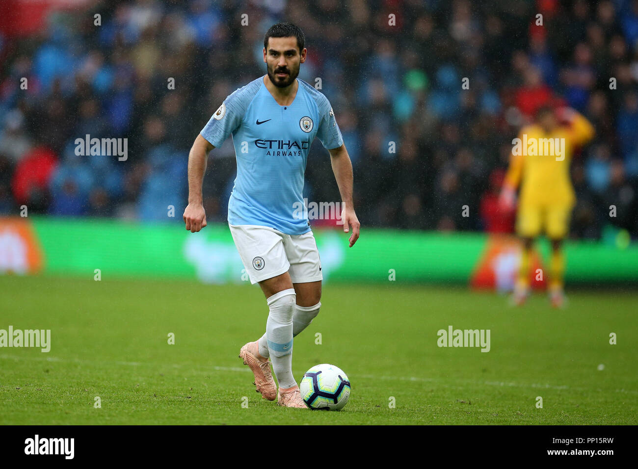 Cardiff Uk 22nd Sep 2018 Ilkay Gundogan Of Manchester City In Action Premier League Match Cardiff