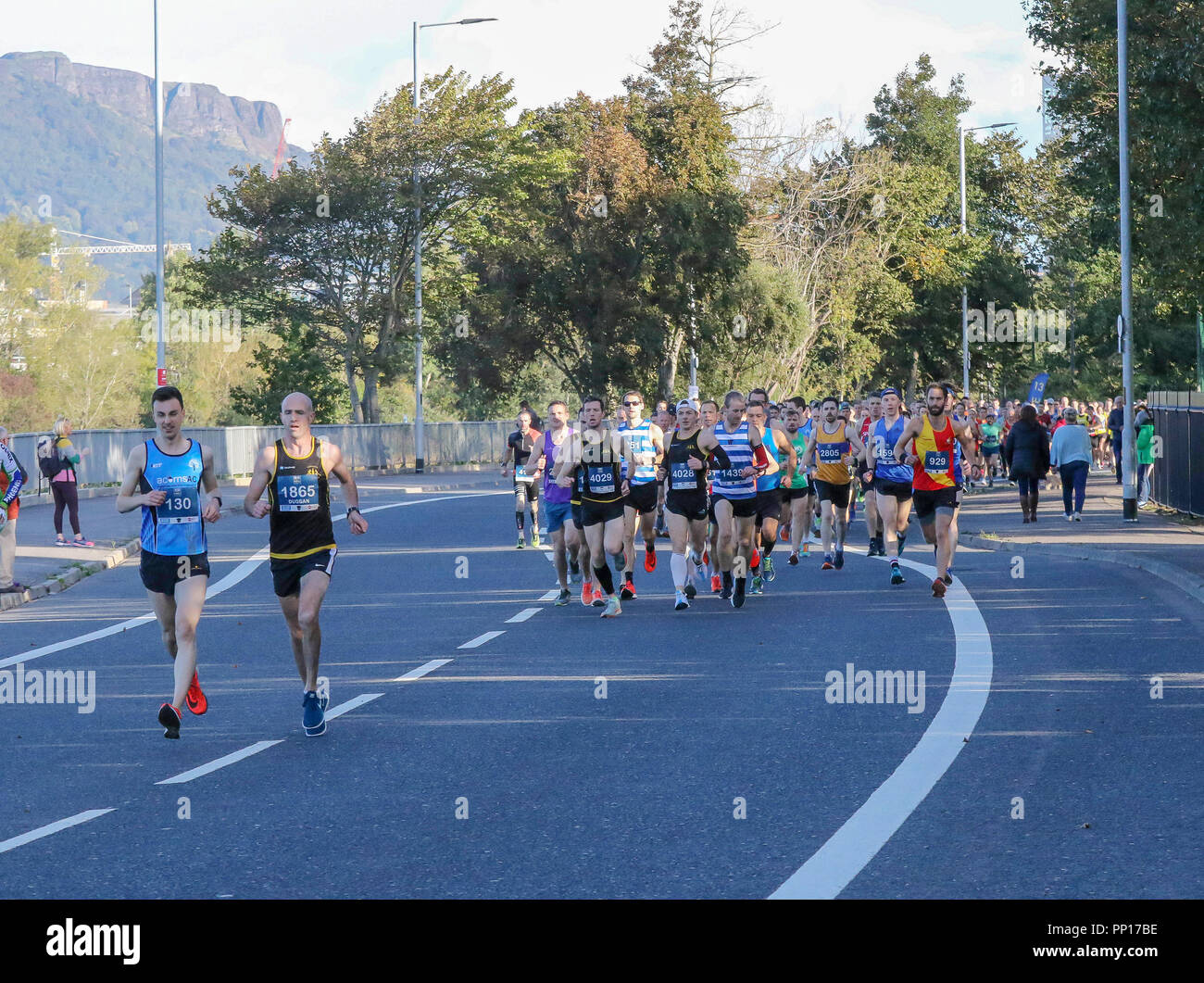 Belfast Northern Ireland Uk 23 September 2018 The 2018 Deep Riverrock Belfast City Half Marathon Was