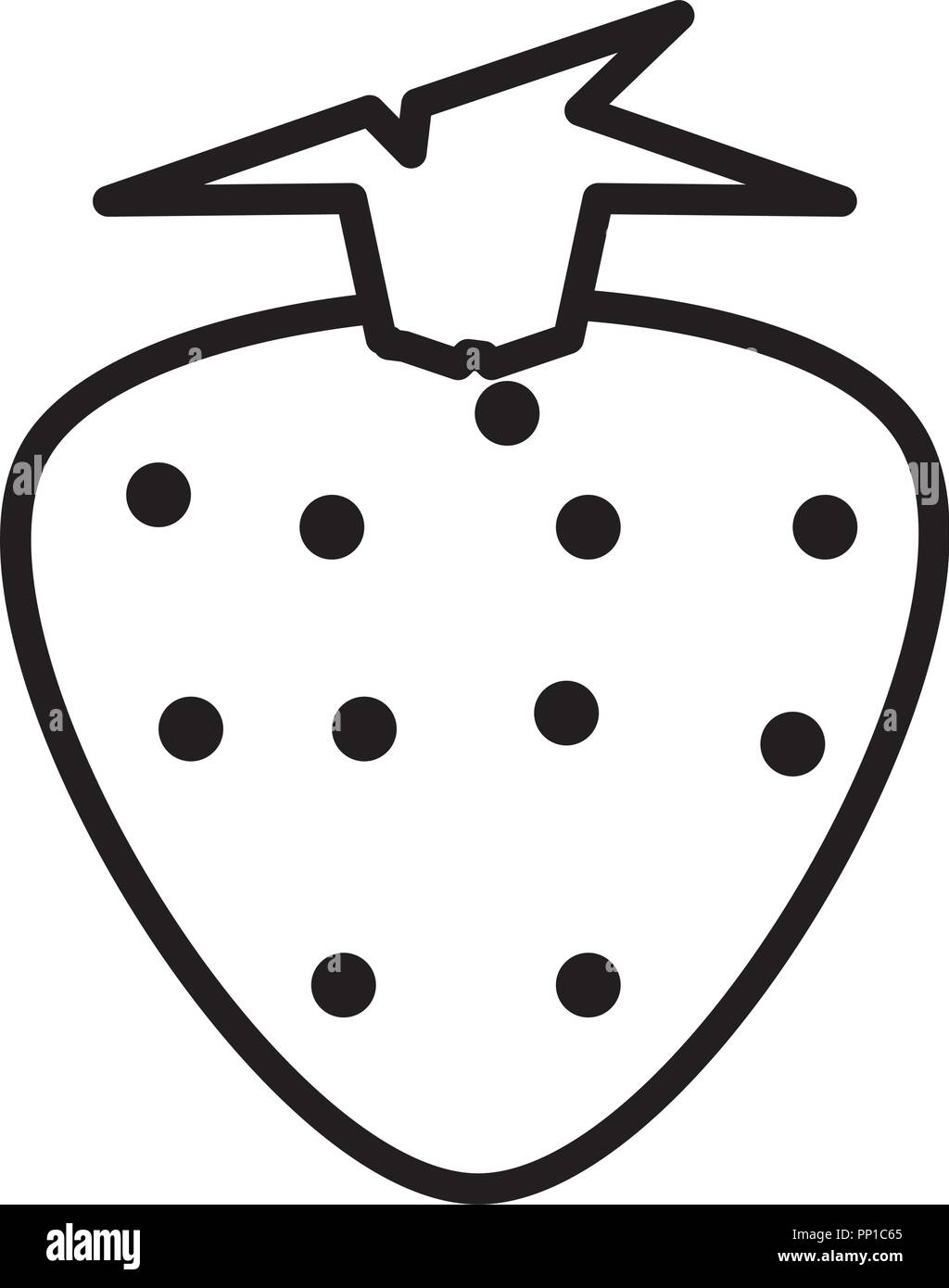 strawberry icon over white background, vector illustration Stock Vector ...