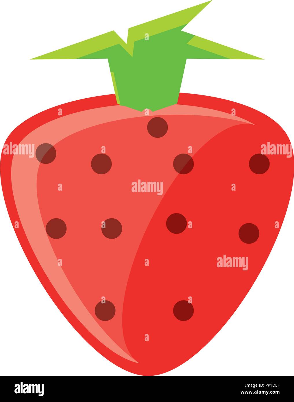 strawberry icon over white background, vector illustration Stock Vector ...