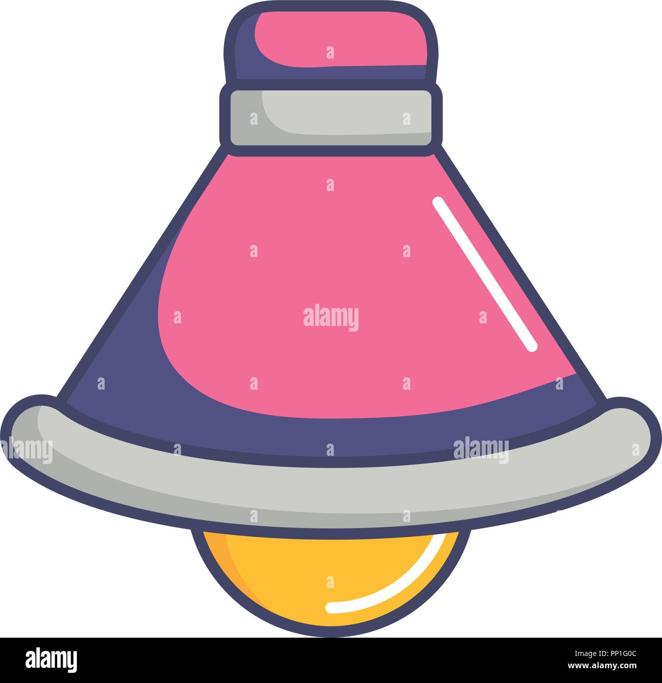 ceiling lamp icon over white background, vector illustration Stock ...