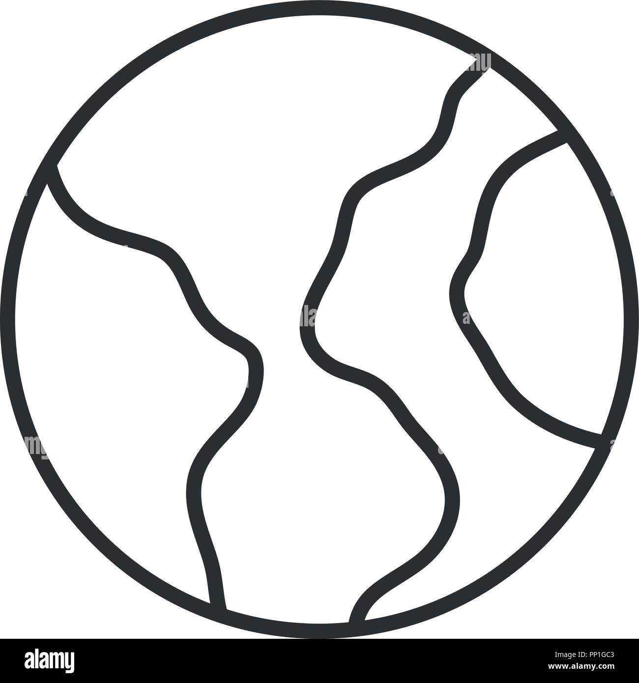 earth planet icon over white background, vector illustration Stock ...