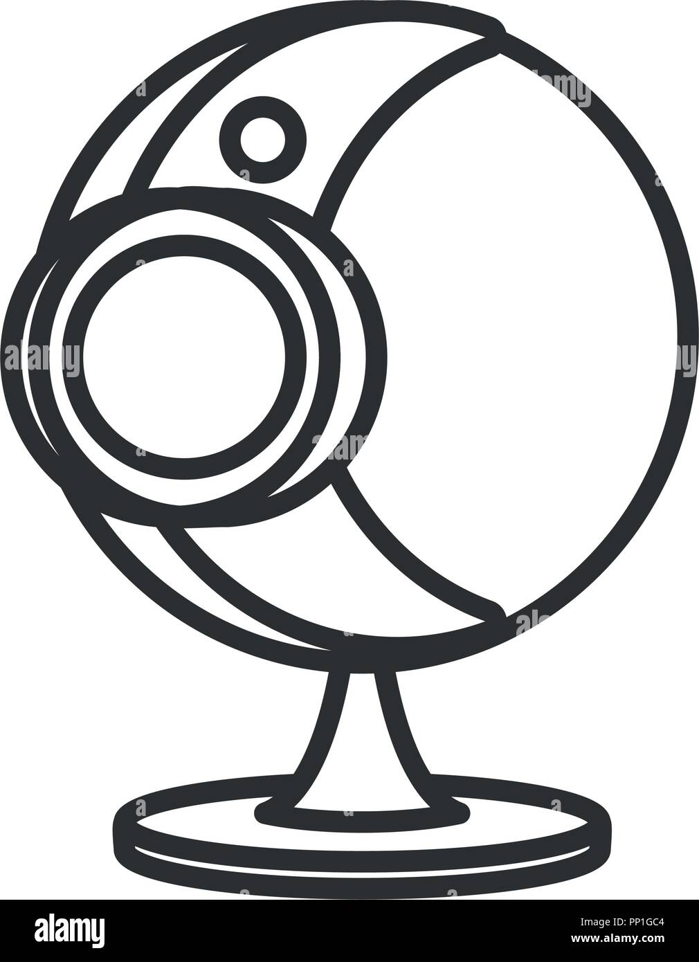 web camera icon over white background, vector illustration Stock Vector ...