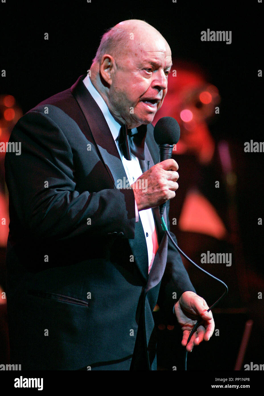 Don Rickles performs live at the Seminole Hard Rock Hotel and Casino in Hollywood, Florida on March 2, 2008. Stock Photo