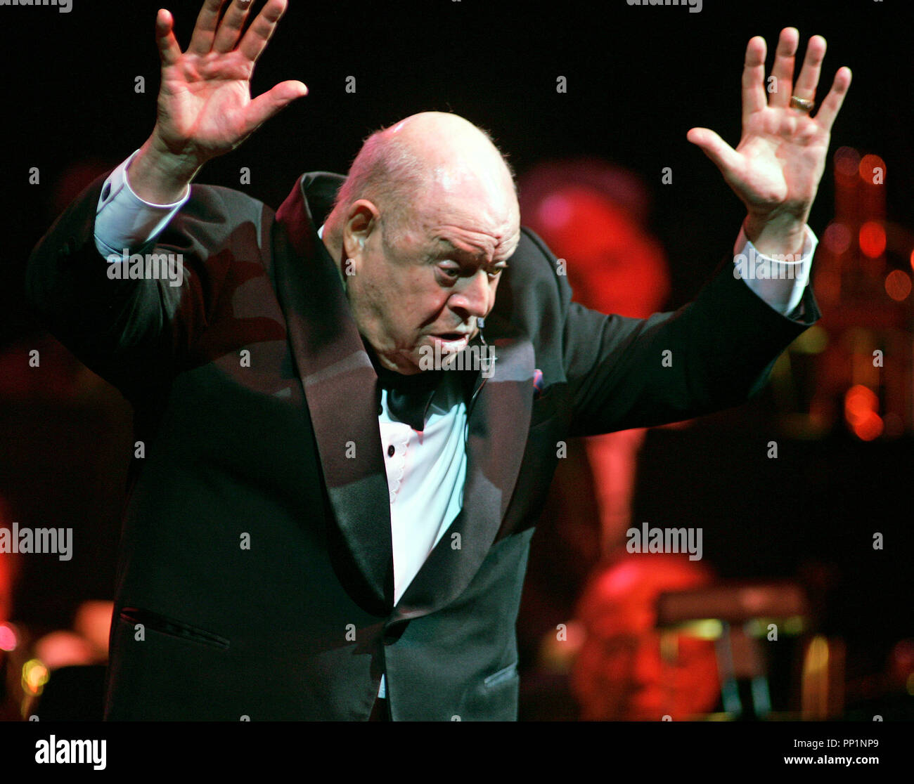 Don Rickles performs live at the Seminole Hard Rock Hotel and Casino in Hollywood, Florida on March 2, 2008. Stock Photo