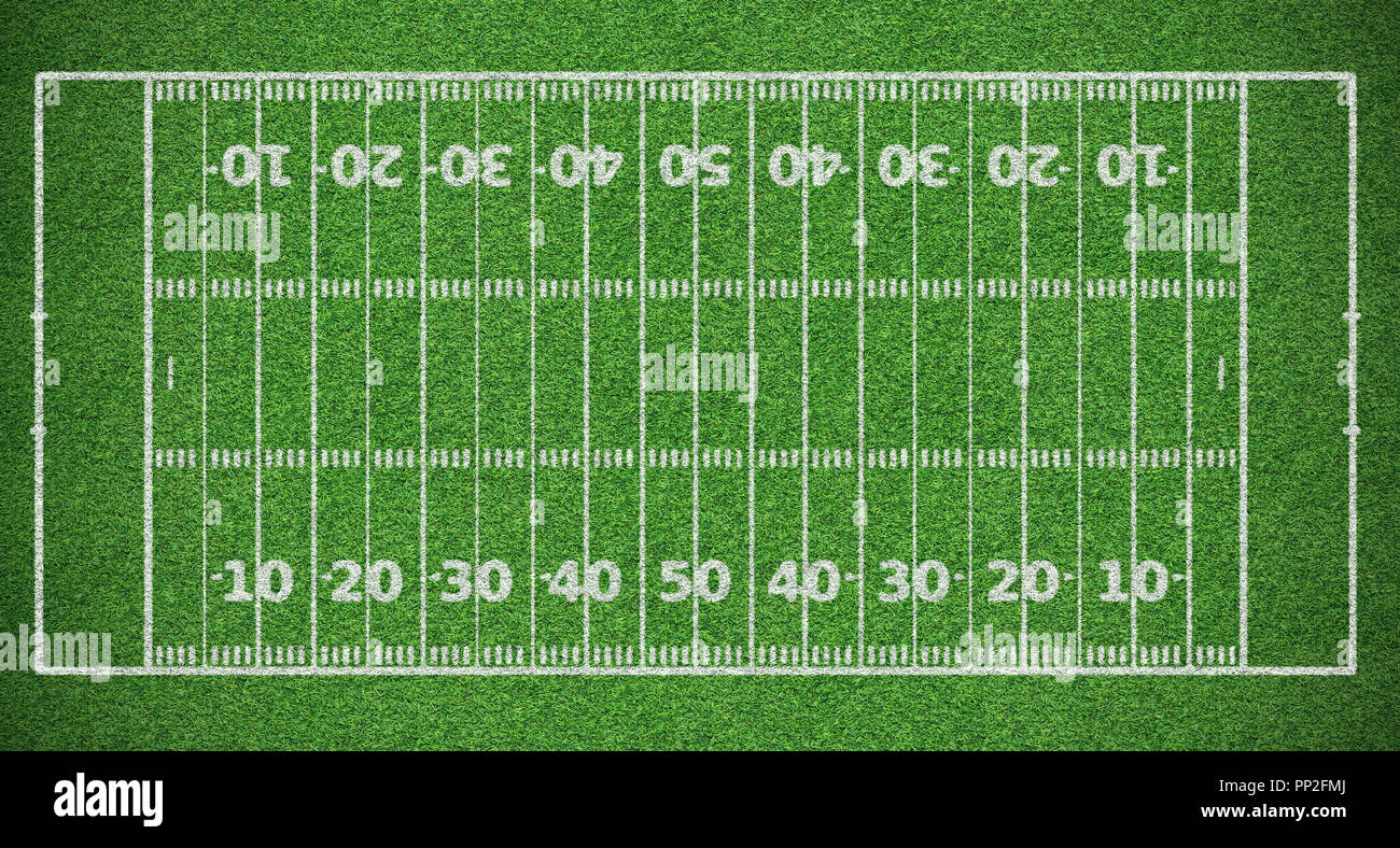 top view of american football field Stock Photo - Alamy