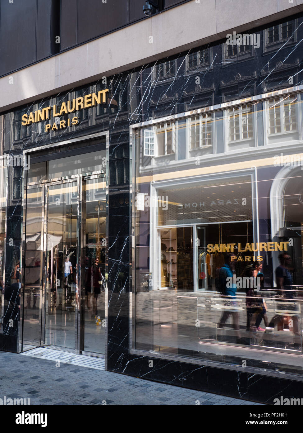 Saint Laurent Paris, Luxury Shop, Copenhagen, Zealand, Denmark, Europe  Stock Photo - Alamy