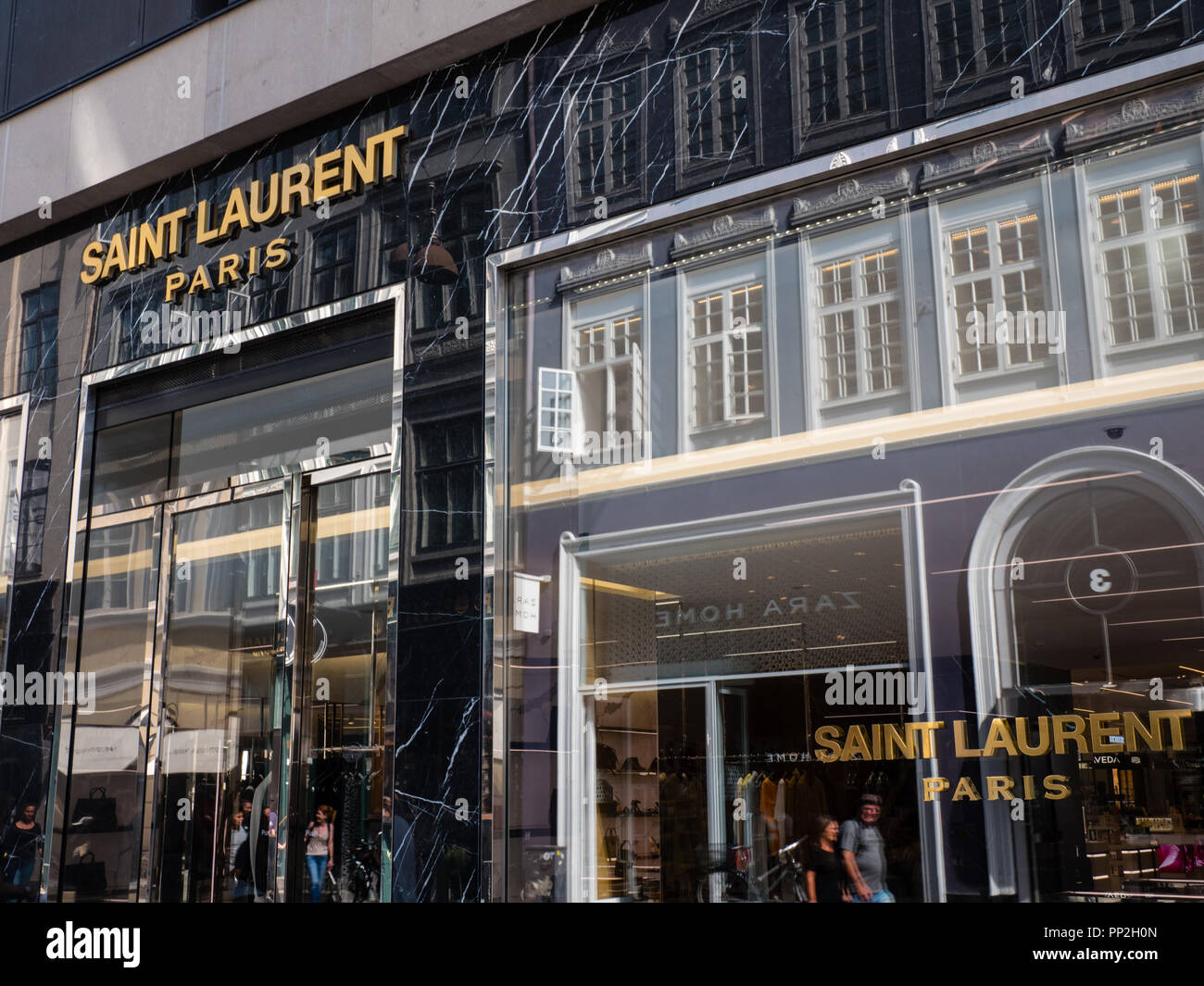 Saint Laurent Paris, Luxury Shop, Copenhagen, Zealand, Denmark, Europe ...