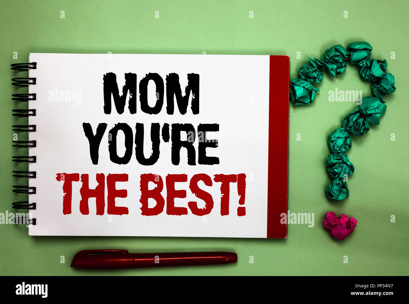 Writing note showing Mom You re are The Best. Business photo showcasing ...