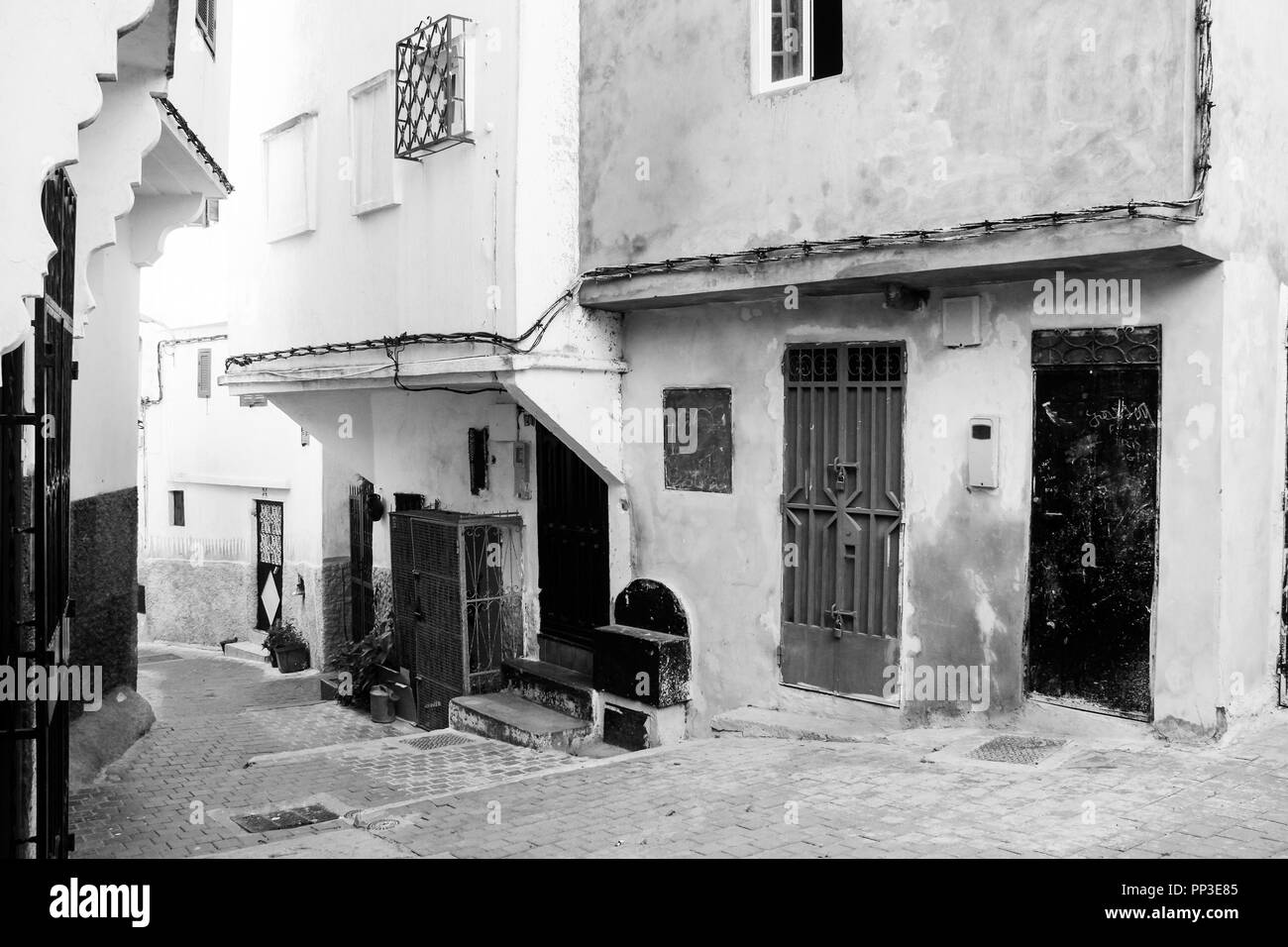 Out exploring the back streets of Morocco Stock Photo