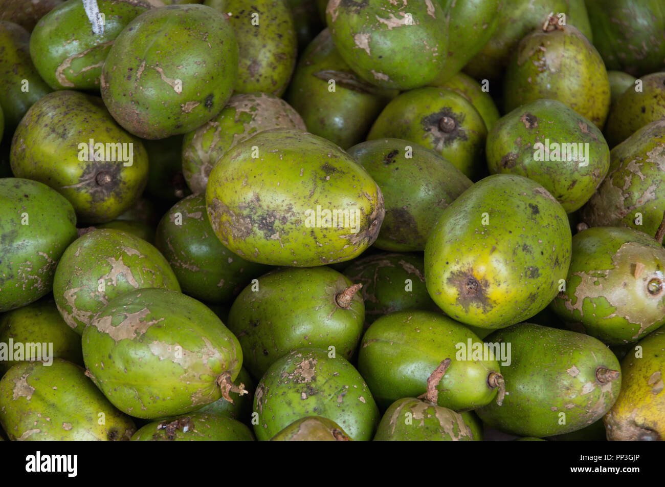 Background with amarelle fruit in the asia market, picture use for design, advertising, marketing, business and printing Stock Photo