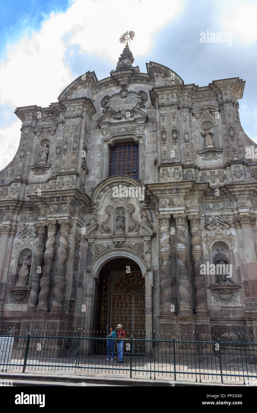 famous unesco church in quito, ecuador Stock Photo Alamy