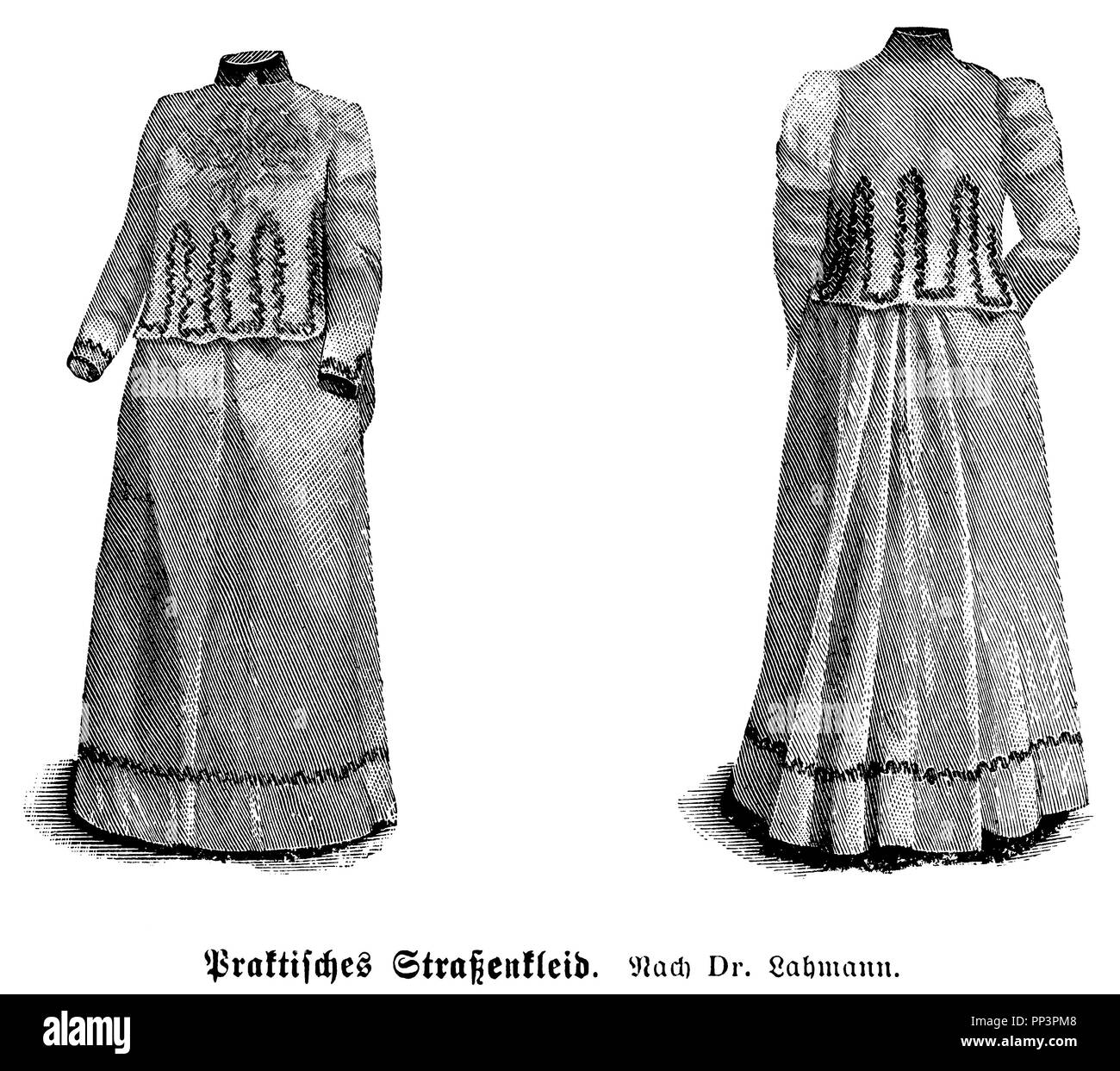 Practical street dress by Dr. med. Lahmann, reform clothing, 1905 Stock  Photo - Alamy