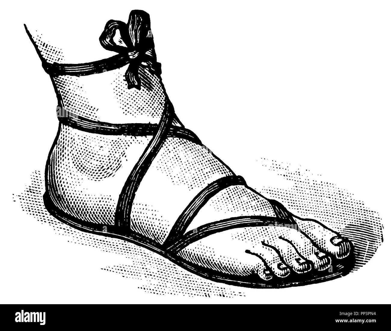 Antique sandal, 1905 Stock Photo - Alamy