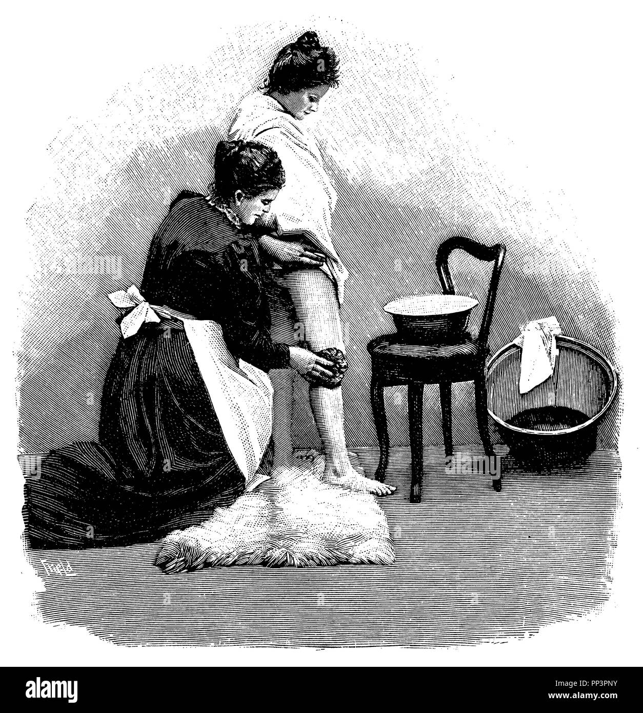 ablution,   1905 Stock Photo