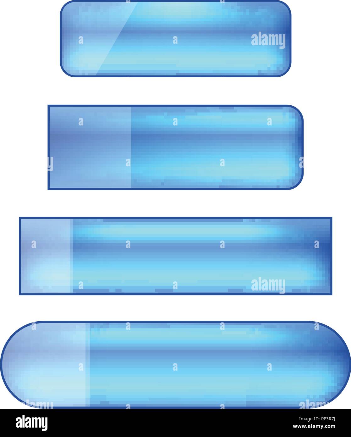 vector web buttons set - blue Stock Vector Image & Art - Alamy