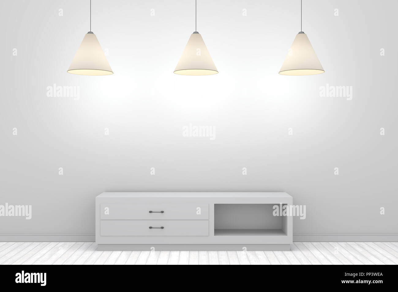Single empty shelf wall hi-res stock photography and images - Alamy