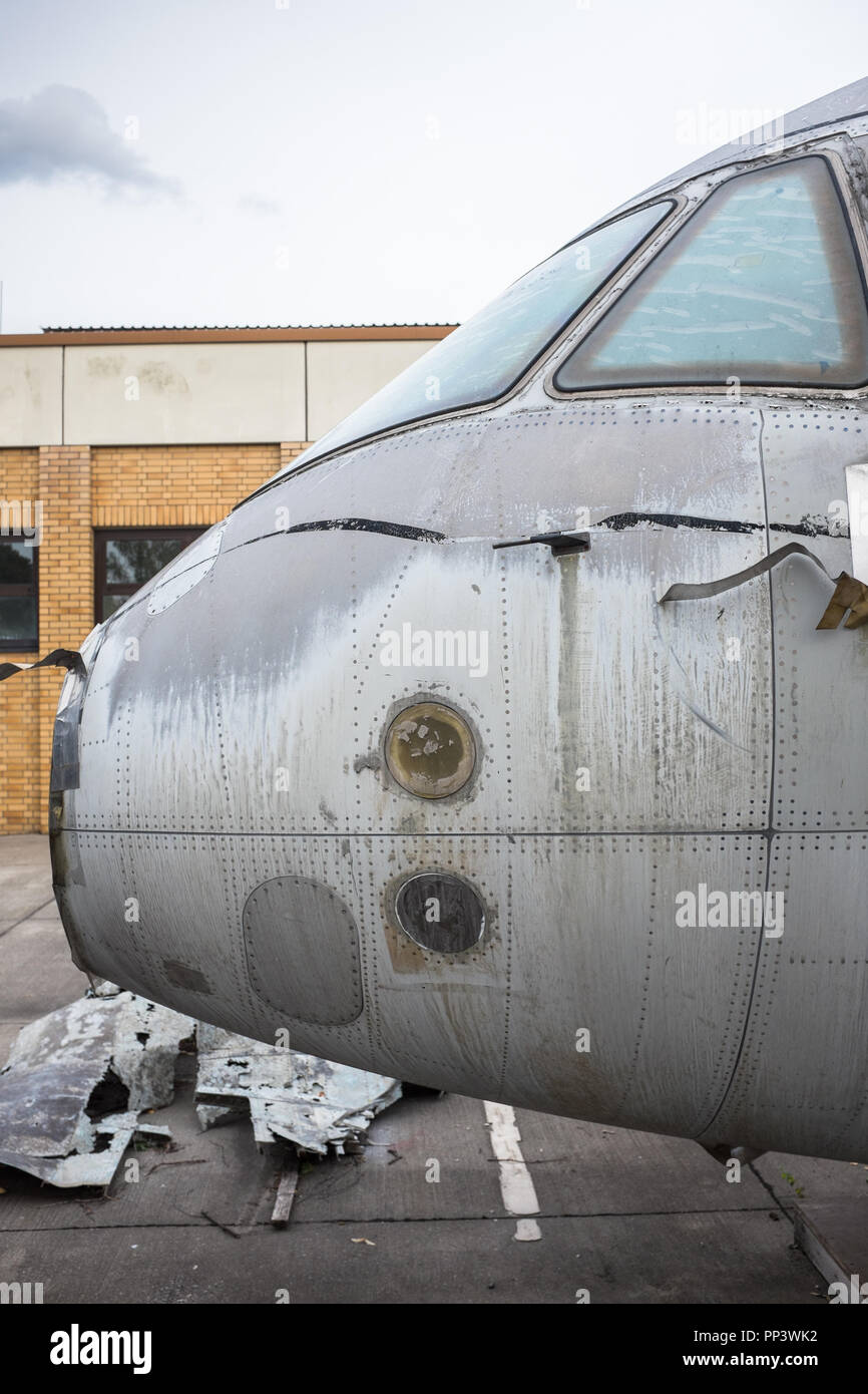 aircraft wreck Stock Photo