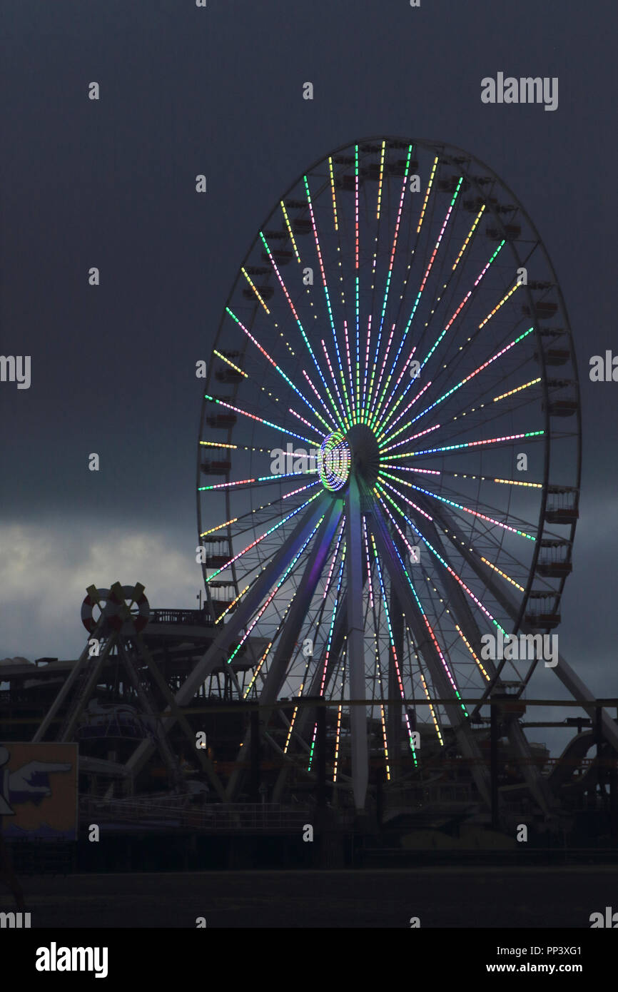 The Giant Wheel ferris wheel on Morey's Piers, Wildwood, New Jersey, USA Stock Photo