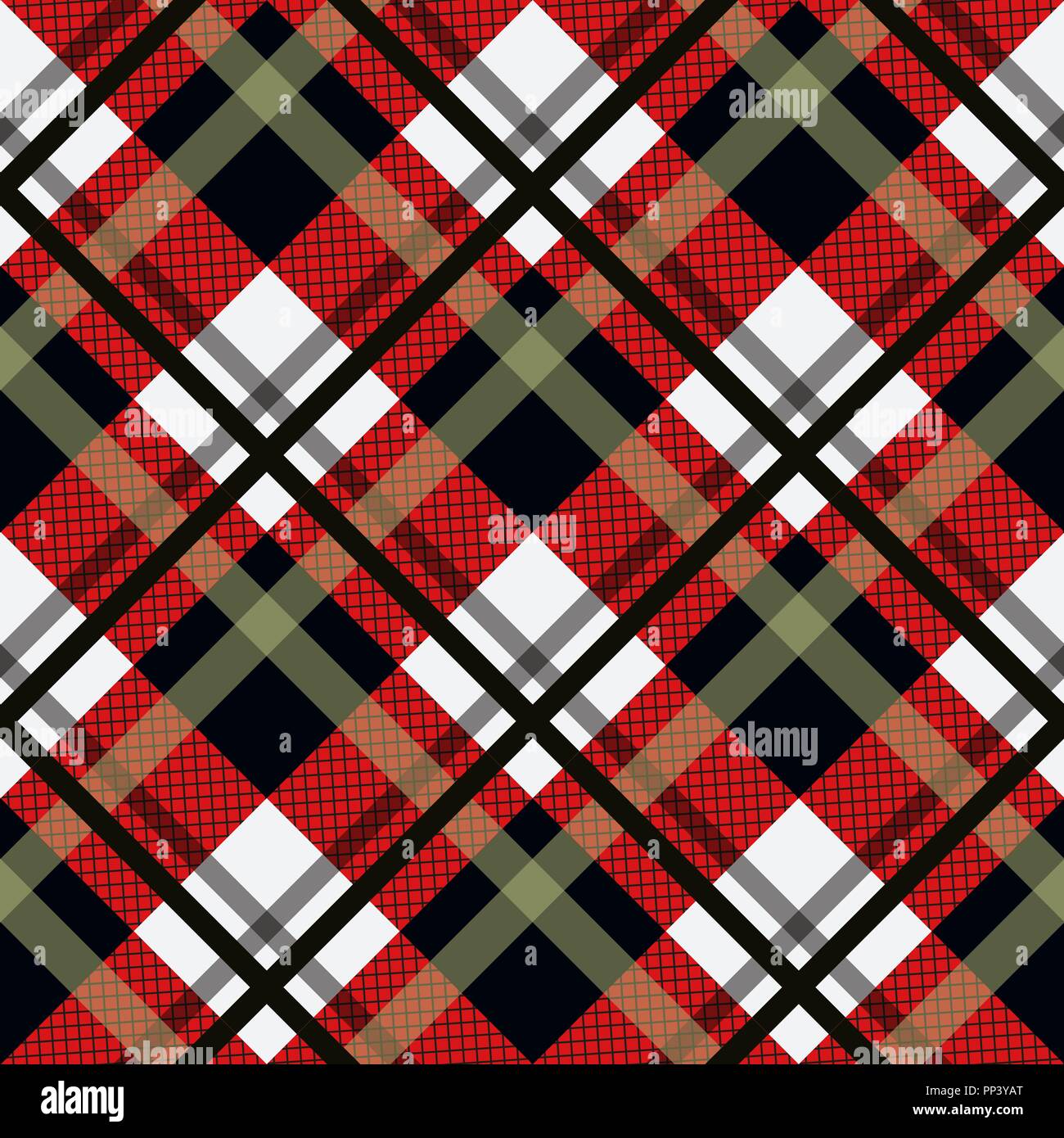 Tartan Seamless Pattern Background. Black, Red and White Plaid, Tartan  Flannel Shirt Patterns. Trendy Tiles Vector Illustration for Wallpapers.  eps 10 Stock Vector Image & Art - Alamy